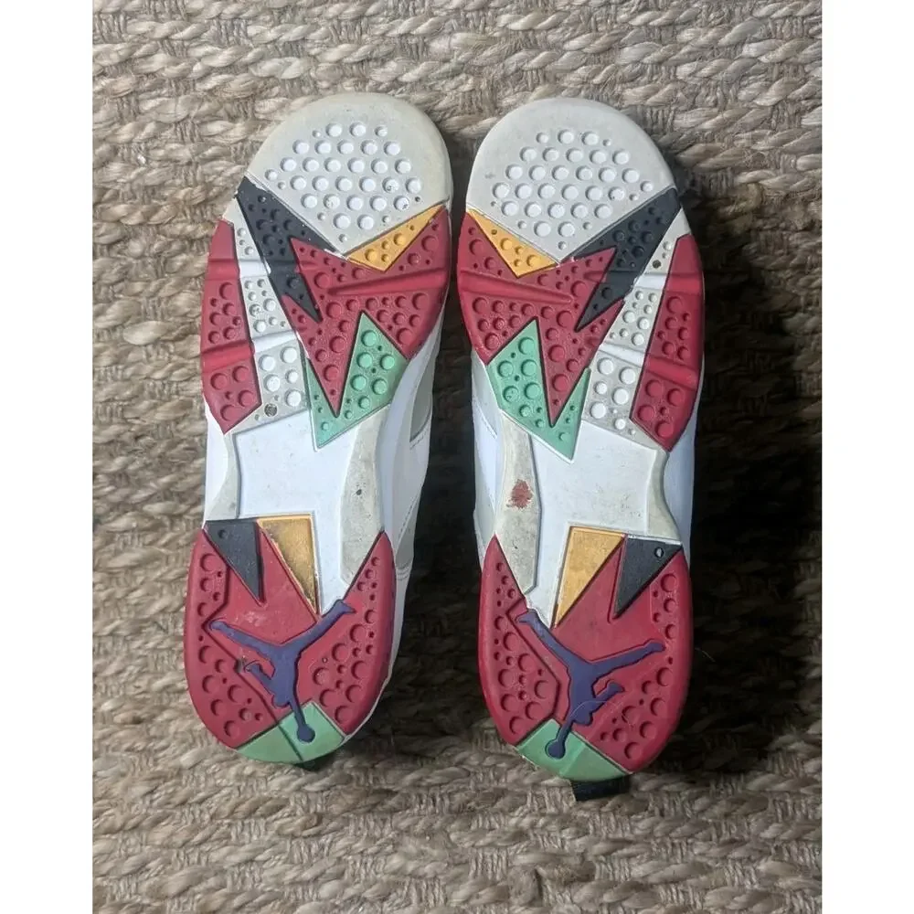 Jordan 7 Retro High Hare Boys 6Y (GS) Women's 7.5 Basketball Sneaker Shoes